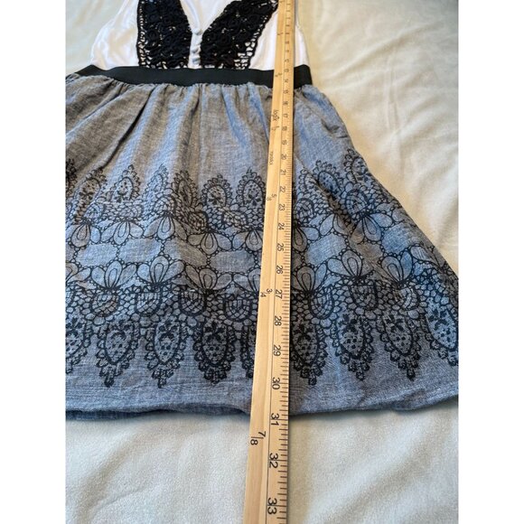 Anthropologie Staring at Stars Midi Lace Boho Dress Y2k Cottagecore Size 5 - Picture 5 of 12